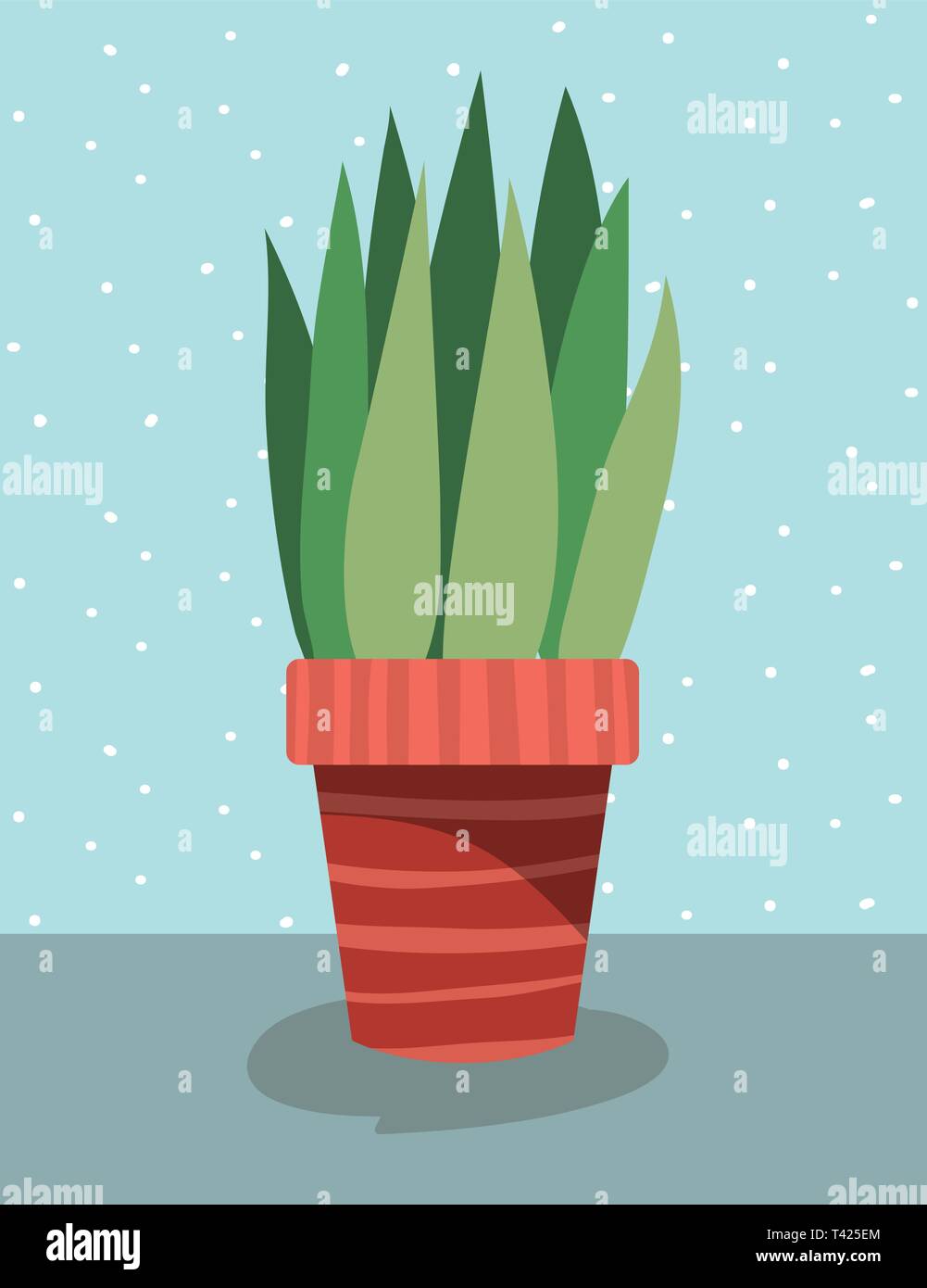 beautiful houseplant in pot Stock Vector Image & Art - Alamy