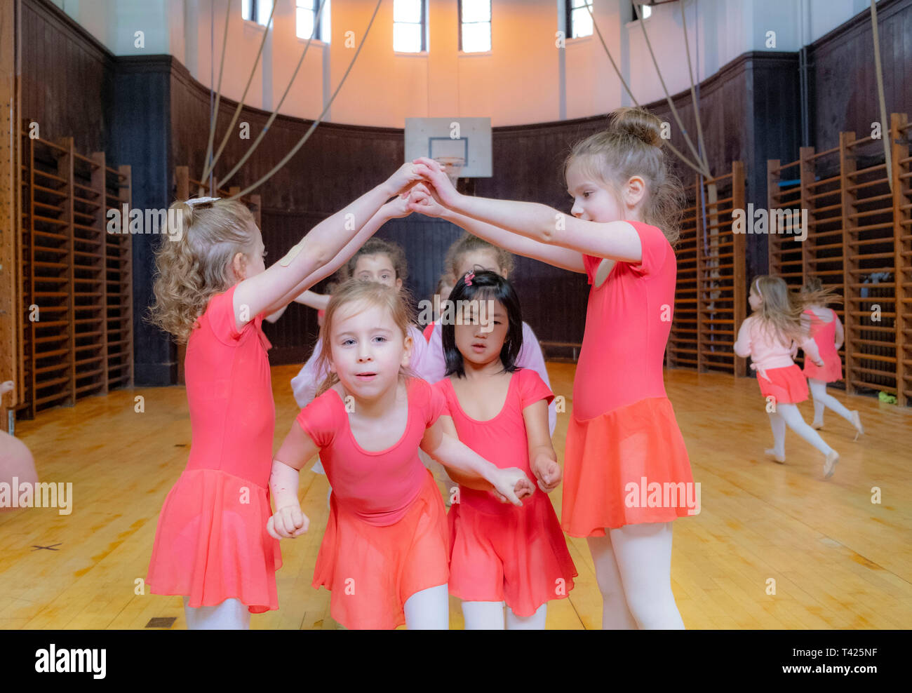 Young girls in dance class Stock Photo Alamy