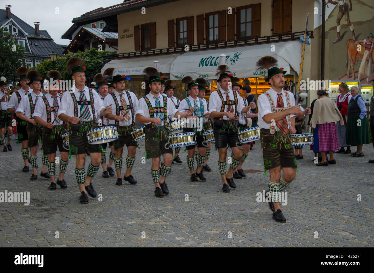 Garmisch-Partenkirchen, Bavaria, Germany - July 31, 2011: The ...