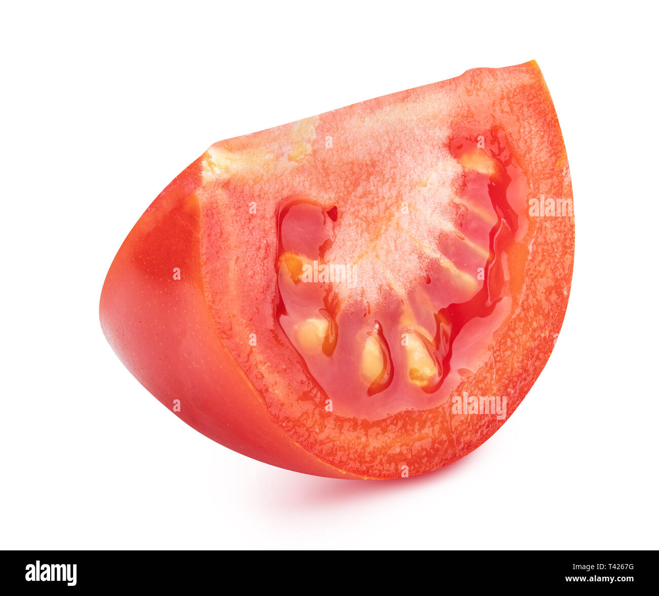 Tomato isolated on white background. Clipping path Stock Photo