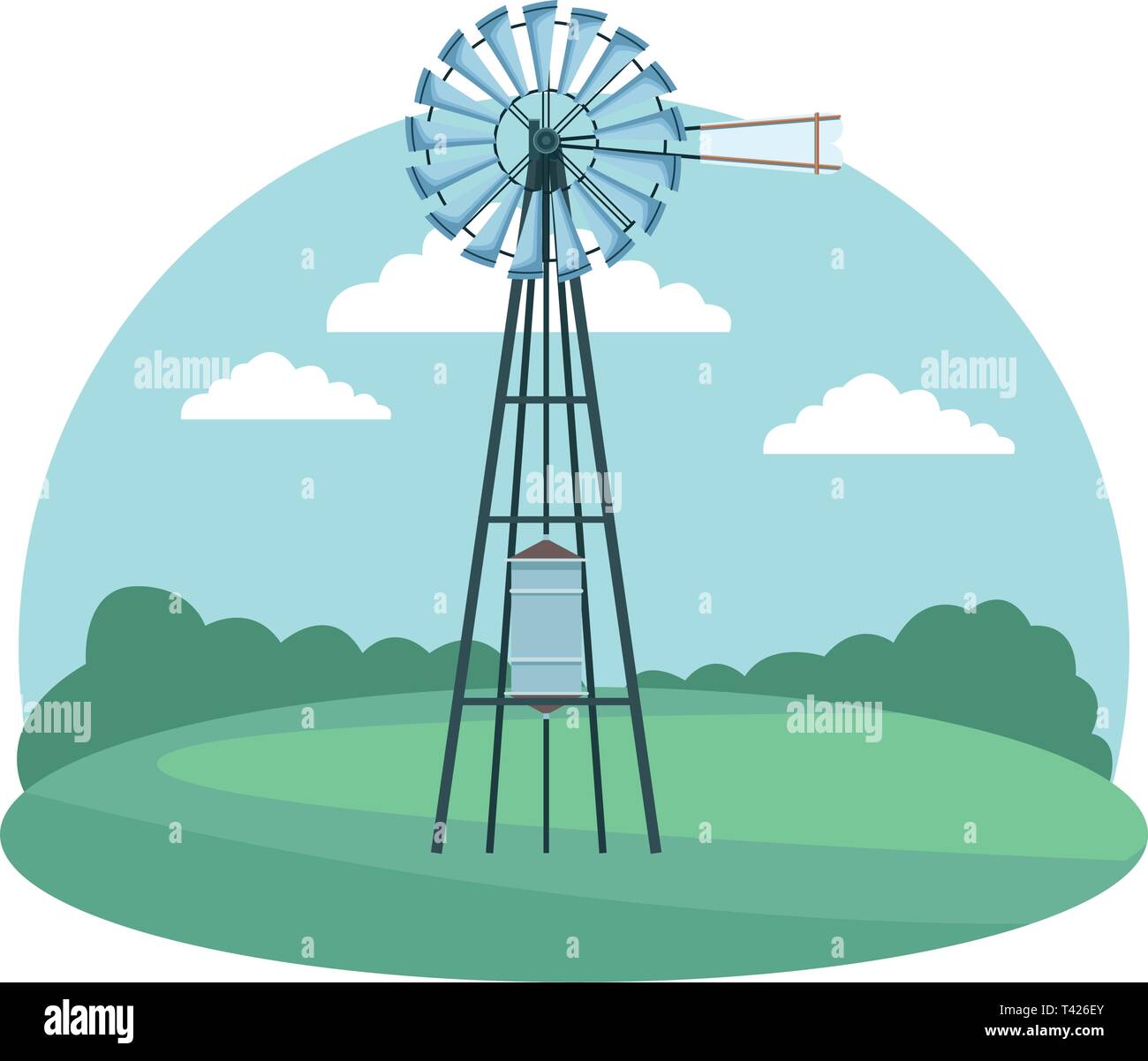 wind turbine icon Stock Vector Image & Art - Alamy