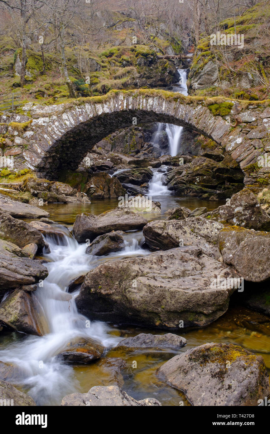 Old bridge Glen Lyon, Perthshire, Scotland, UK Stock Photo