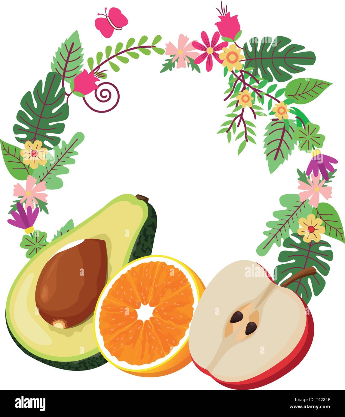 fruit and vegetables Stock Vector Image & Art - Alamy