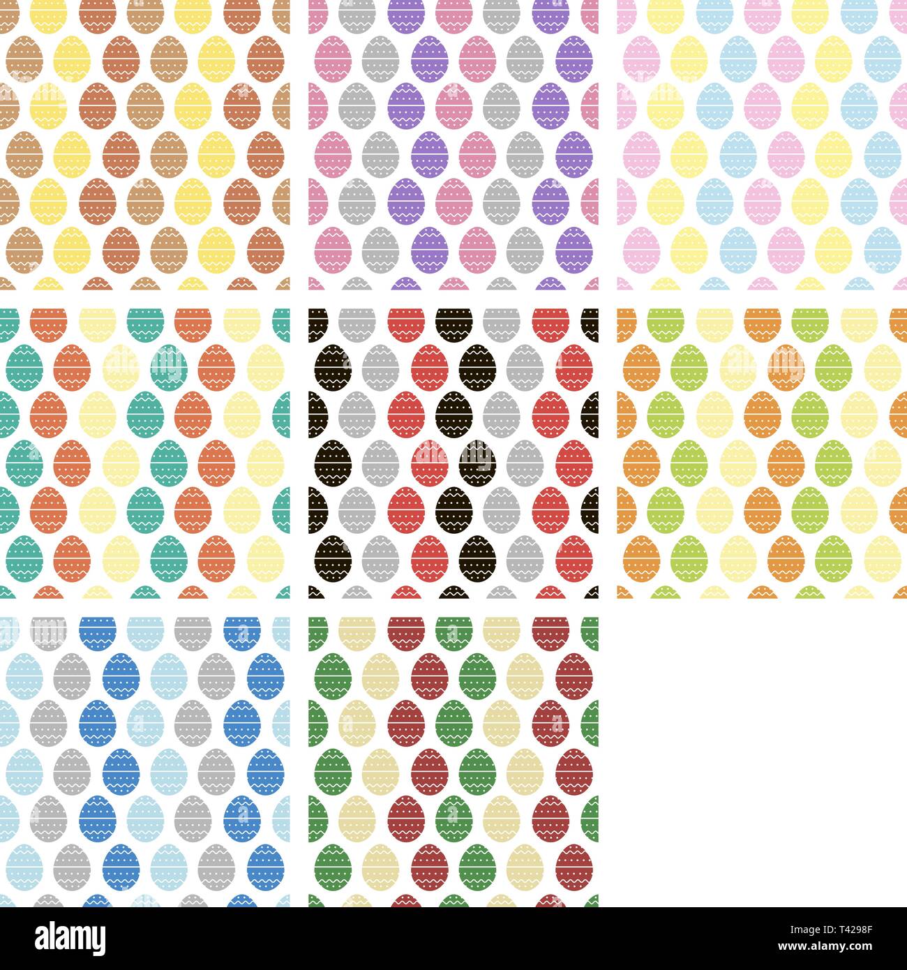 set festive background with eggs for decor, packaging, design. Vector background eggs easter. Stock Vector