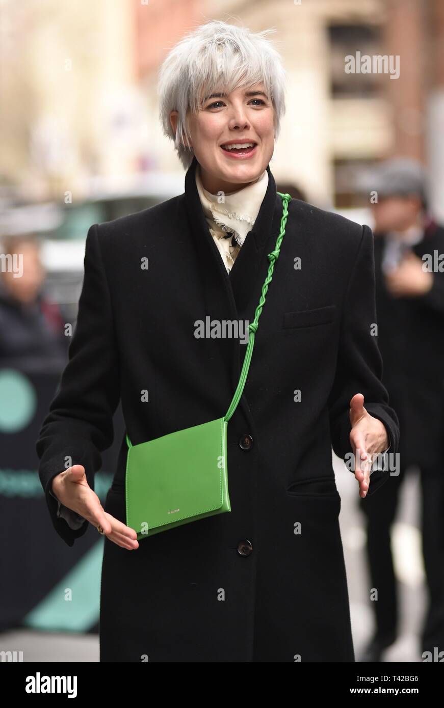 New York, NY, USA. 12th Apr, 2019. Agyness Deyn out and about for Celebrity Candids - FRI, New York, NY April 12, 2019. Credit: Kristin Callahan/Everett Collection/Alamy Live News Stock Photo