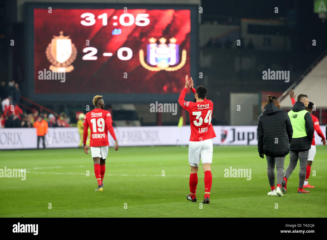 Standard de Liege vs Rsc Anderlecht LIEGE, BELGIUM - APRIL 12