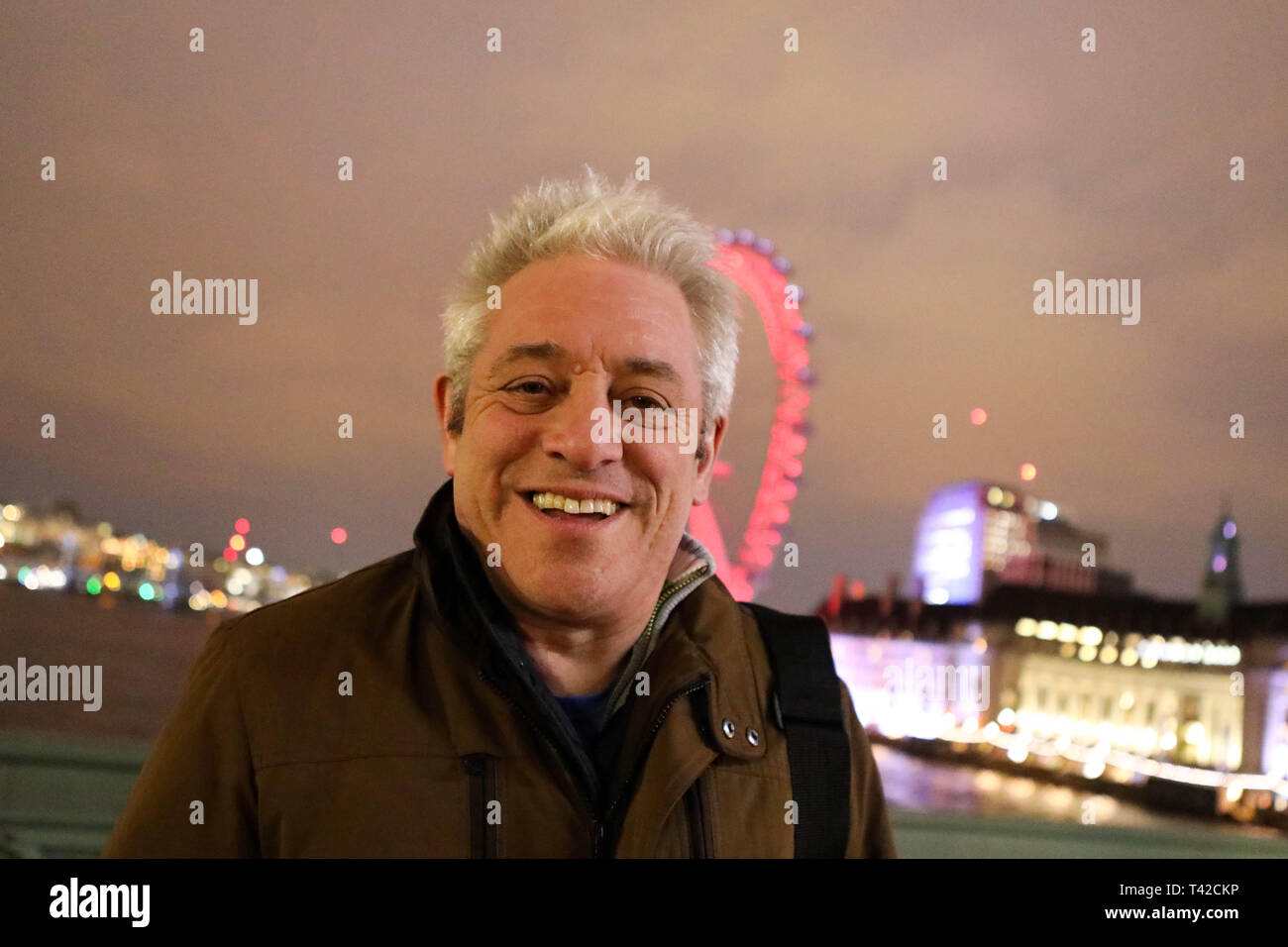 Westminster Bridge London Uk 12th April 2019 John Bercow Speaker Of The House Of Commons On Westminster Bridge Penelope Barritt Alamy Live News Credit Penelope Barritt Alamy Live News Stock Photo Alamy