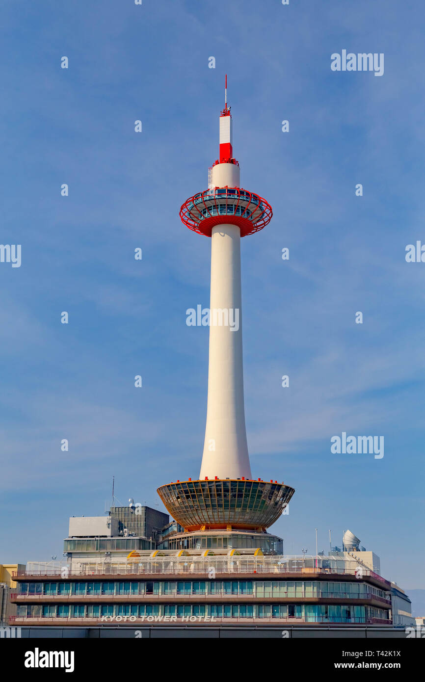 Kyoto, Shimogyo Ward, Japan. 2nd Mar, 2019. Kyoto Tower, Japan. Credit: Toby Forage/SOPA Images/ZUMA Wire/Alamy Live News Stock Photo