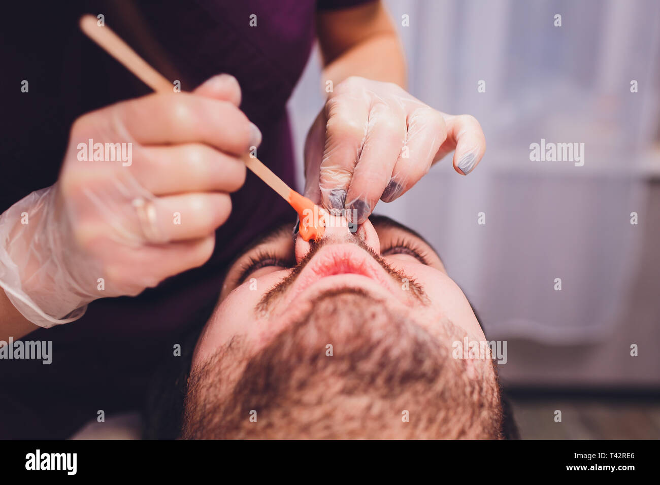 Hair Removal Man S Face Sugaring Epilationsy Ellow Color In