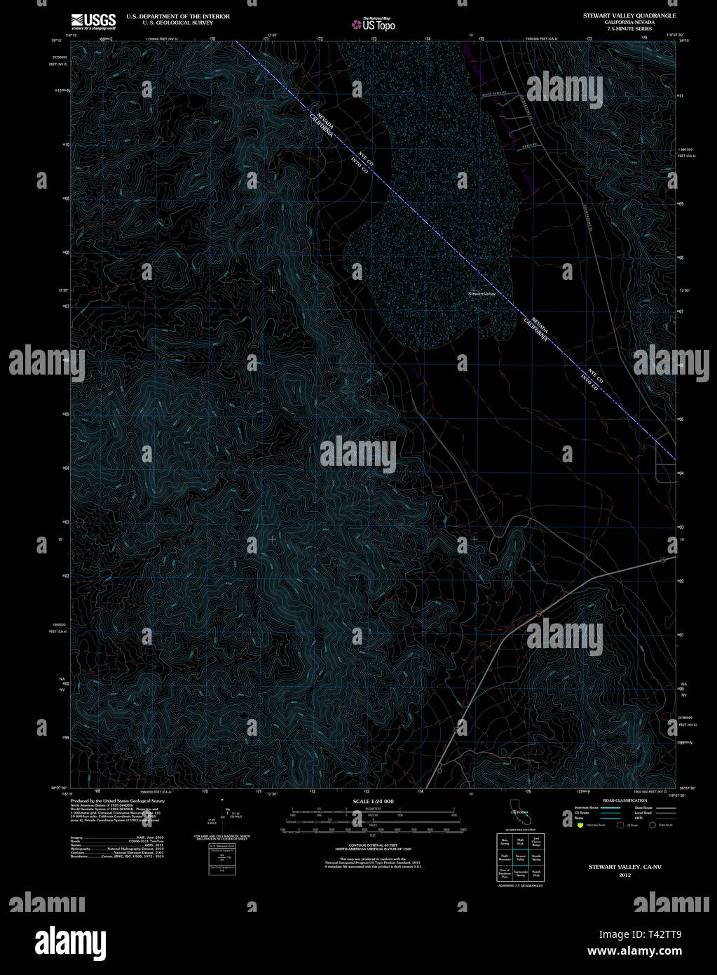 Map of stewart valley hires stock photography and images Alamy