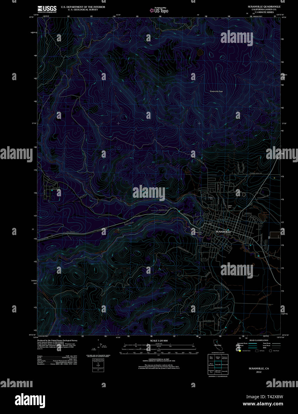 Susanville map hires stock photography and images Alamy