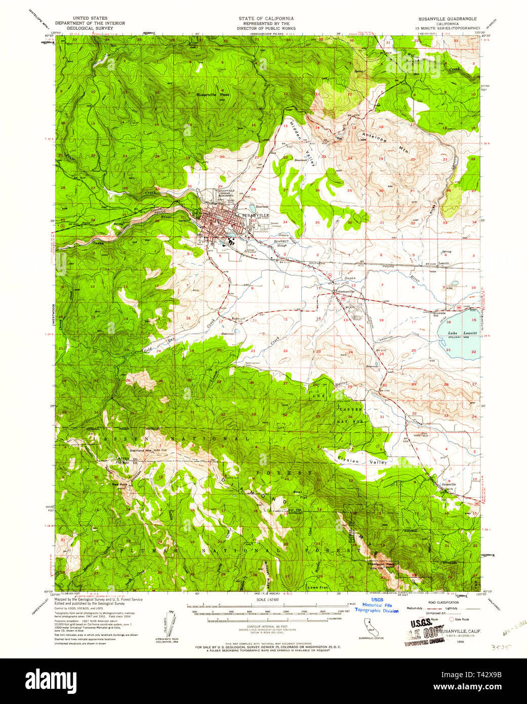 Map of susanville hi-res stock photography and images - Alamy
