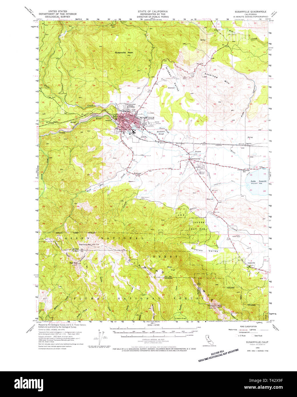 Susanville california map Cut Out Stock Images & Pictures Alamy