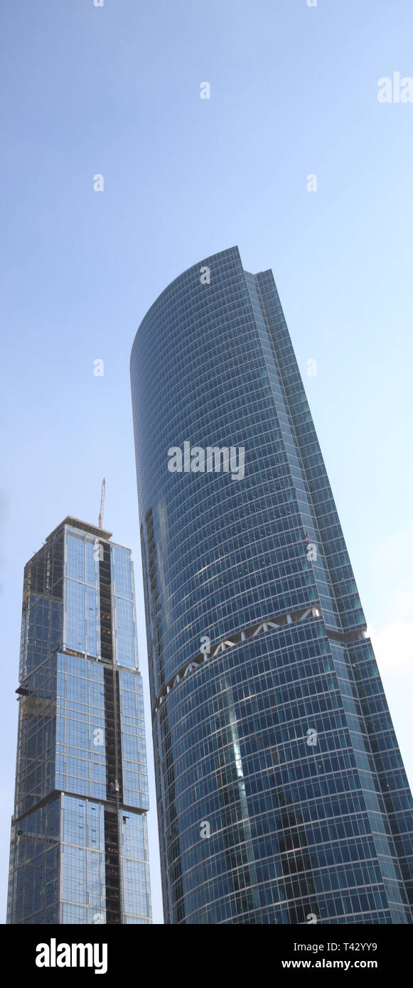 skyscraper develop on sky background at day Stock Photo - Alamy