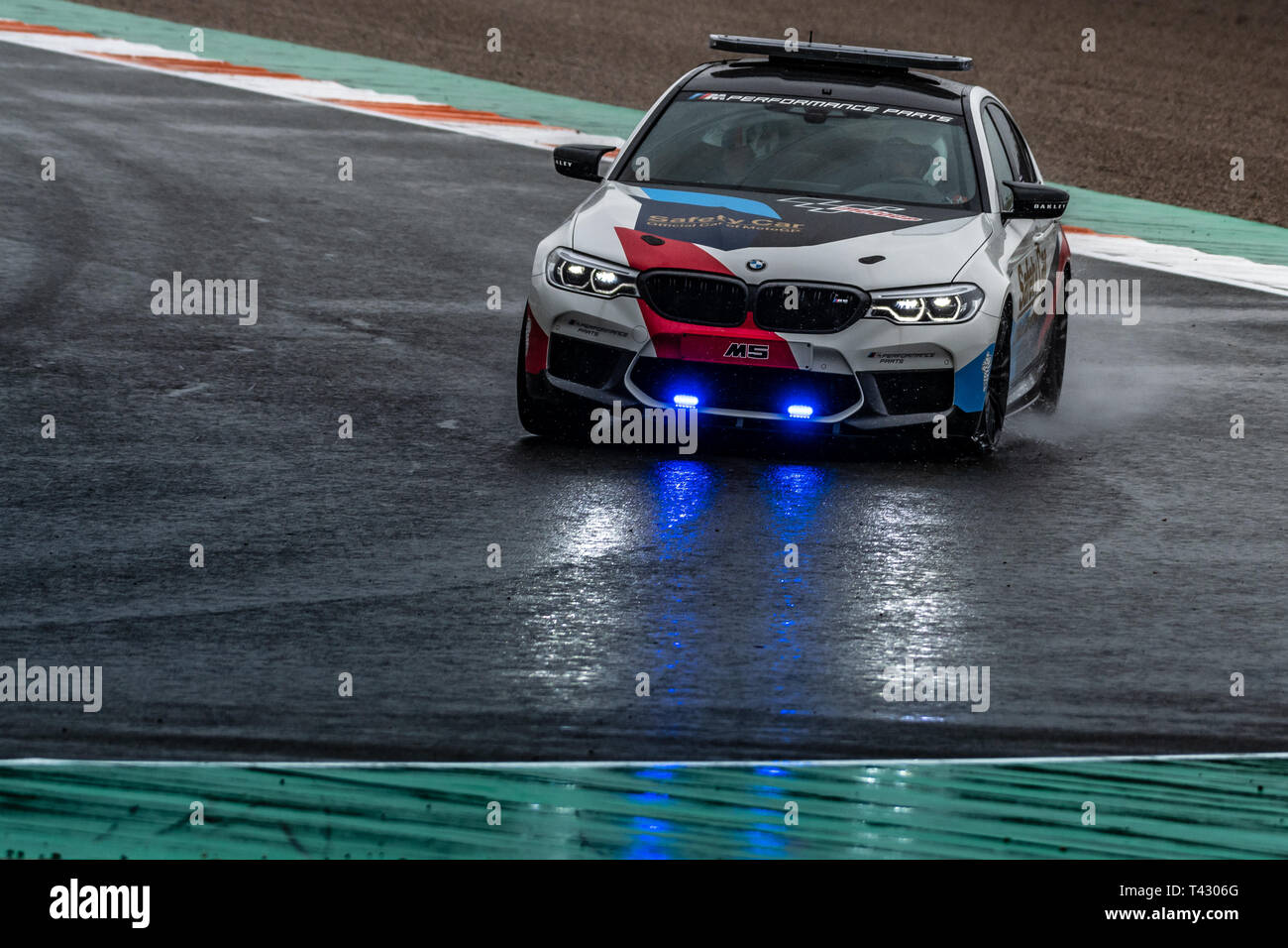 Valencia/Spain 11/18/2018 MotoGP's BMW M5 Safety car inspecting the