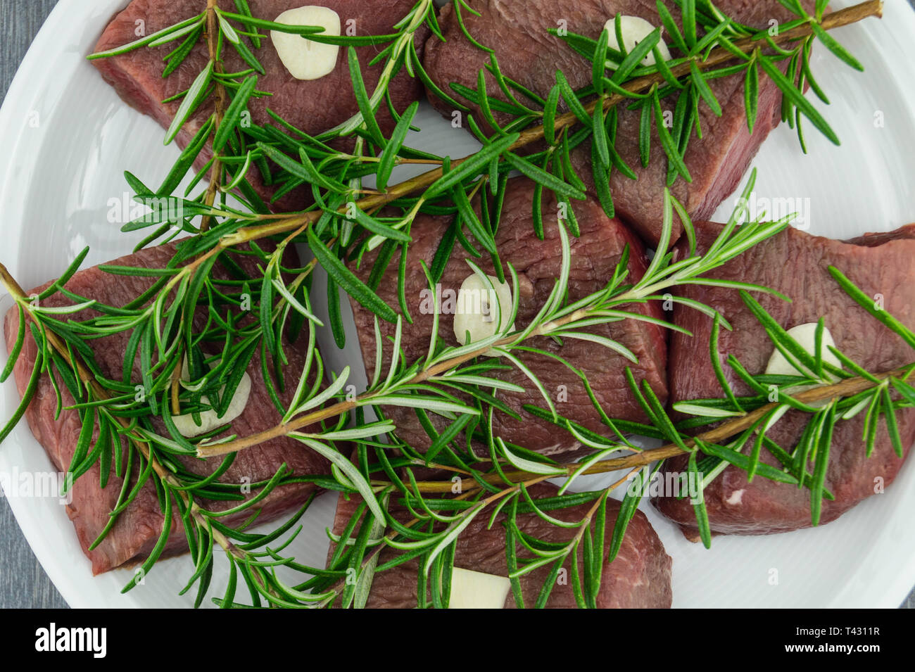 grilled lamb steaks Stock Photo - Alamy