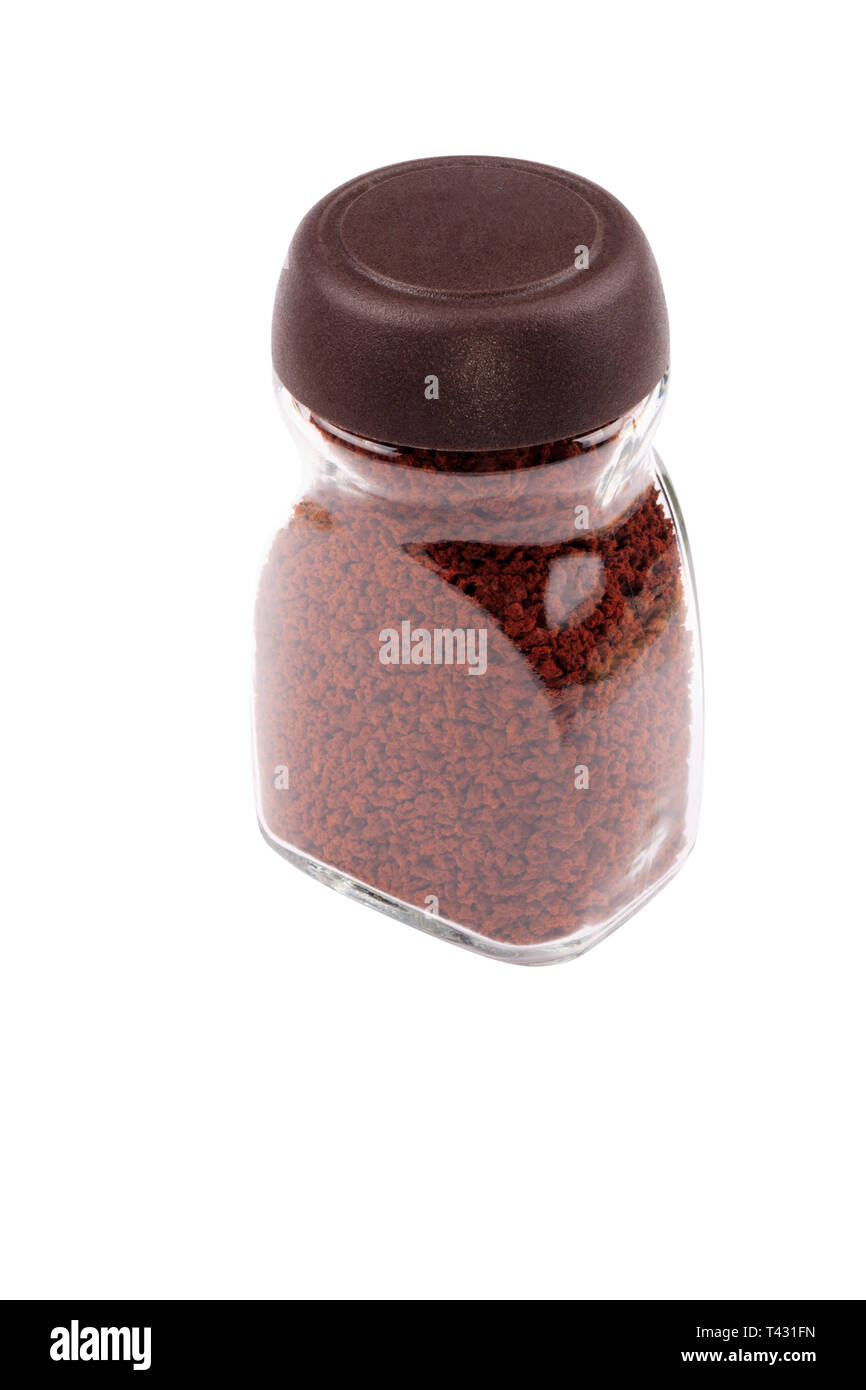 Jar of Instant Coffee Isolated Stock Photo - Alamy