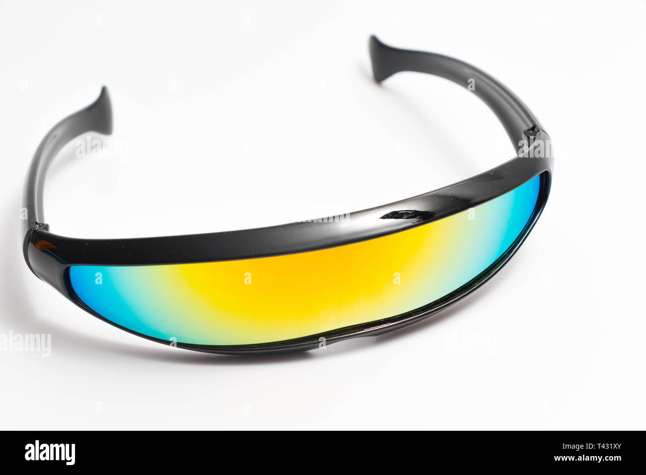 Speed bike cyclops X-men glasses futuristic white black rainbow Stock Photo  - Alamy