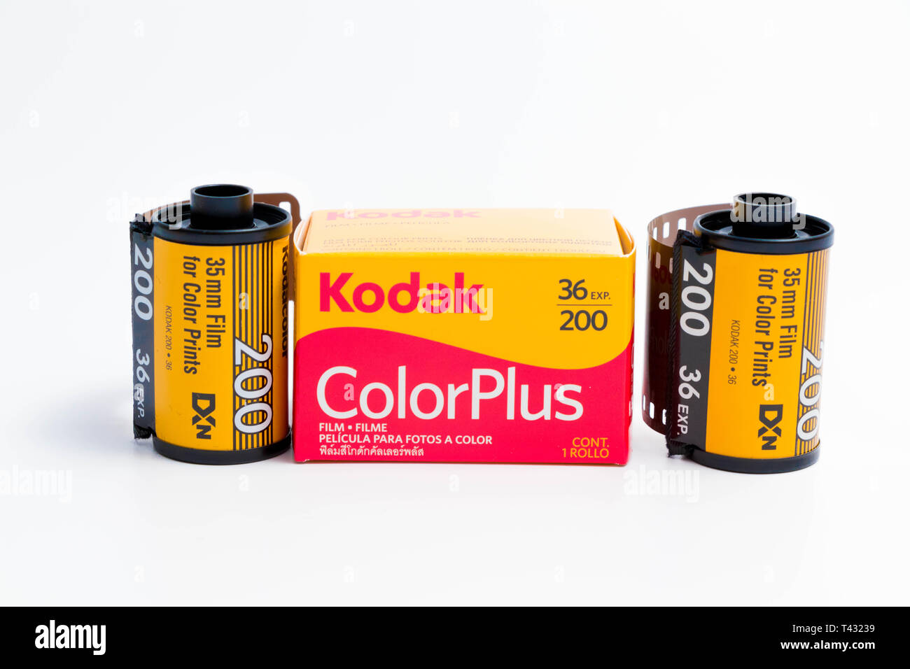 35mm film Kodak and fujifilm fujicolor 36 exposure for analog photography  Stock Photo - Alamy