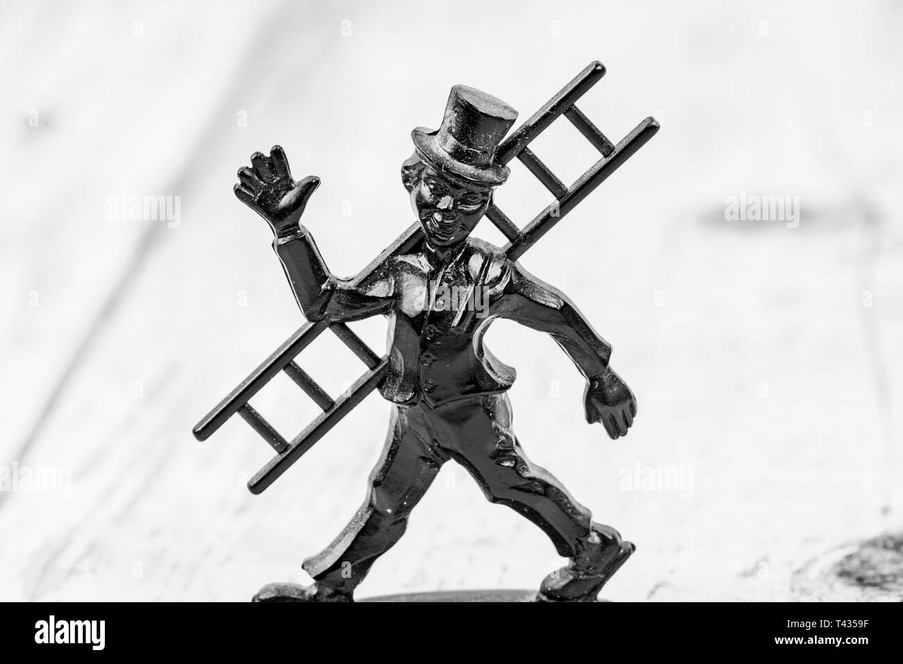 Lucky charm chimney sweep with ladder in small Stock Photo Alamy