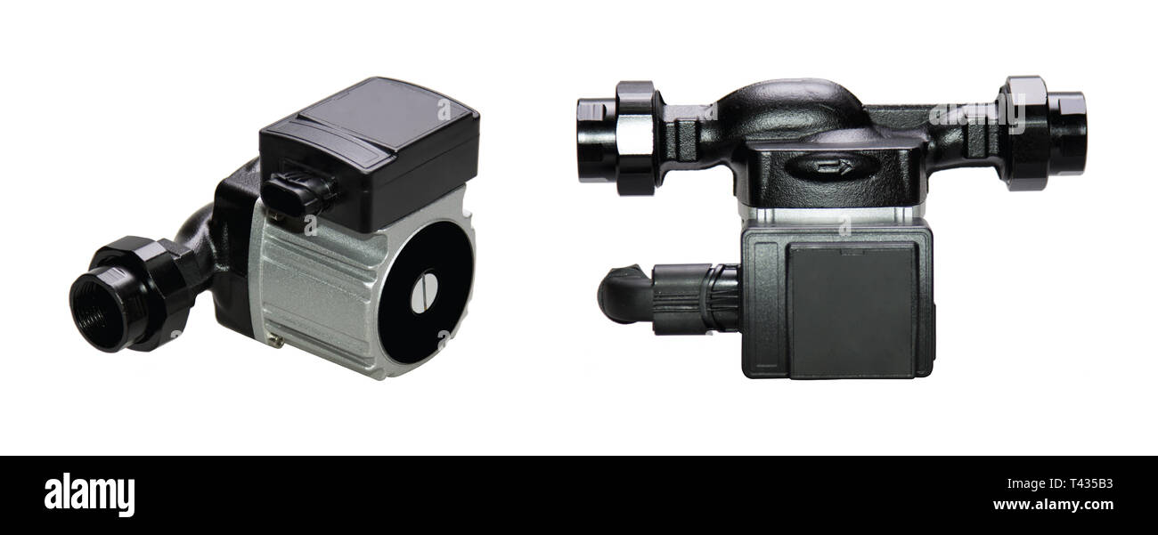 Circulation Auto pump increase pressure, isolate white background