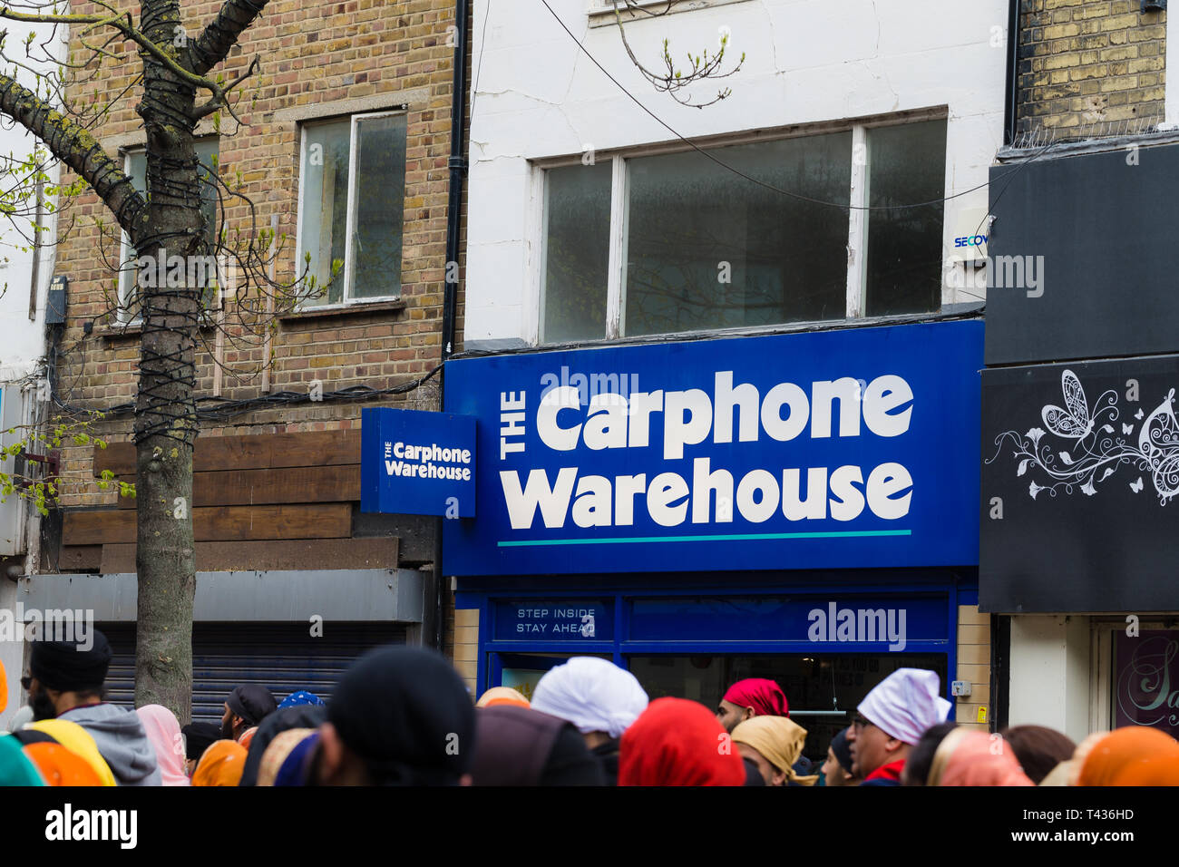 Gravesend Kent. UK. The Carphone Warehouse shop sign. Stock Photo