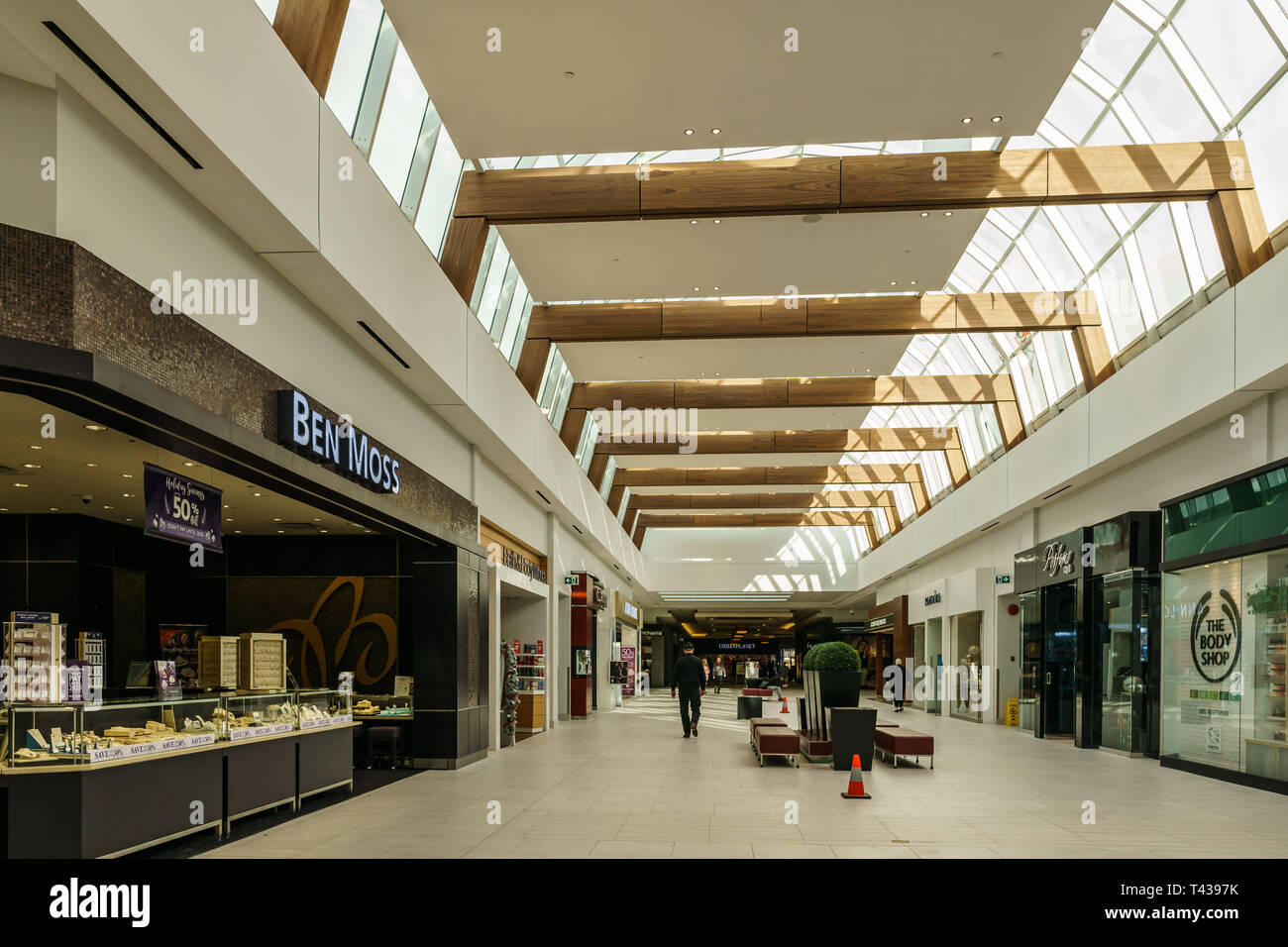 Langley, CANADA - November 14, 2018: interior view of Willowbrook Shopping Centre. Stock Photo