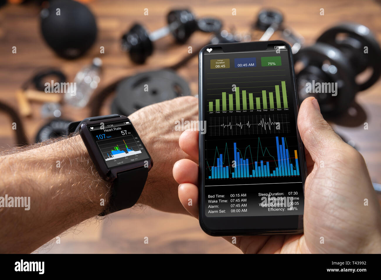 Wrist monitor phone hi res stock photography and images Alamy