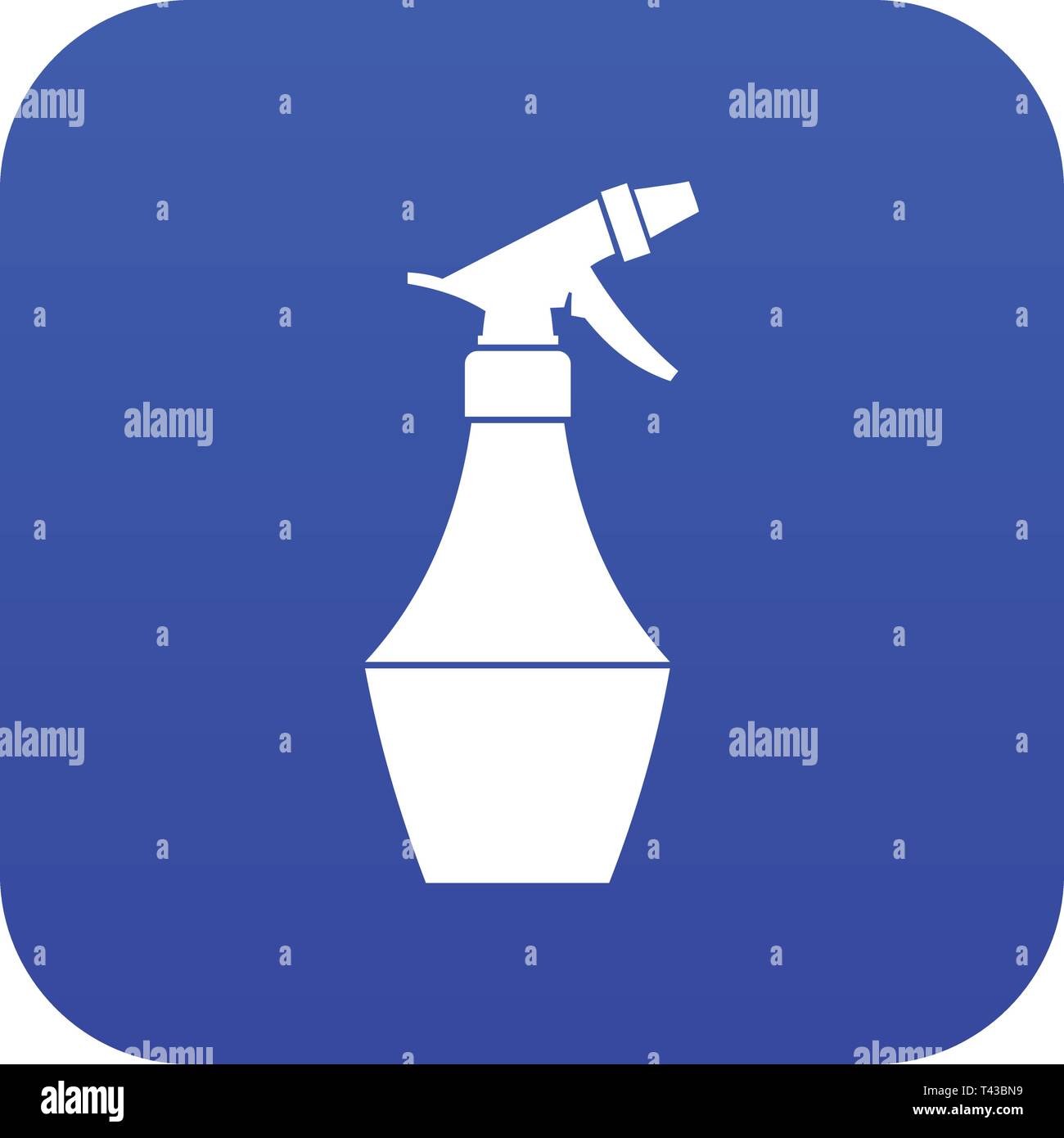 Spray bottle for flower icon digital blue Stock Vector