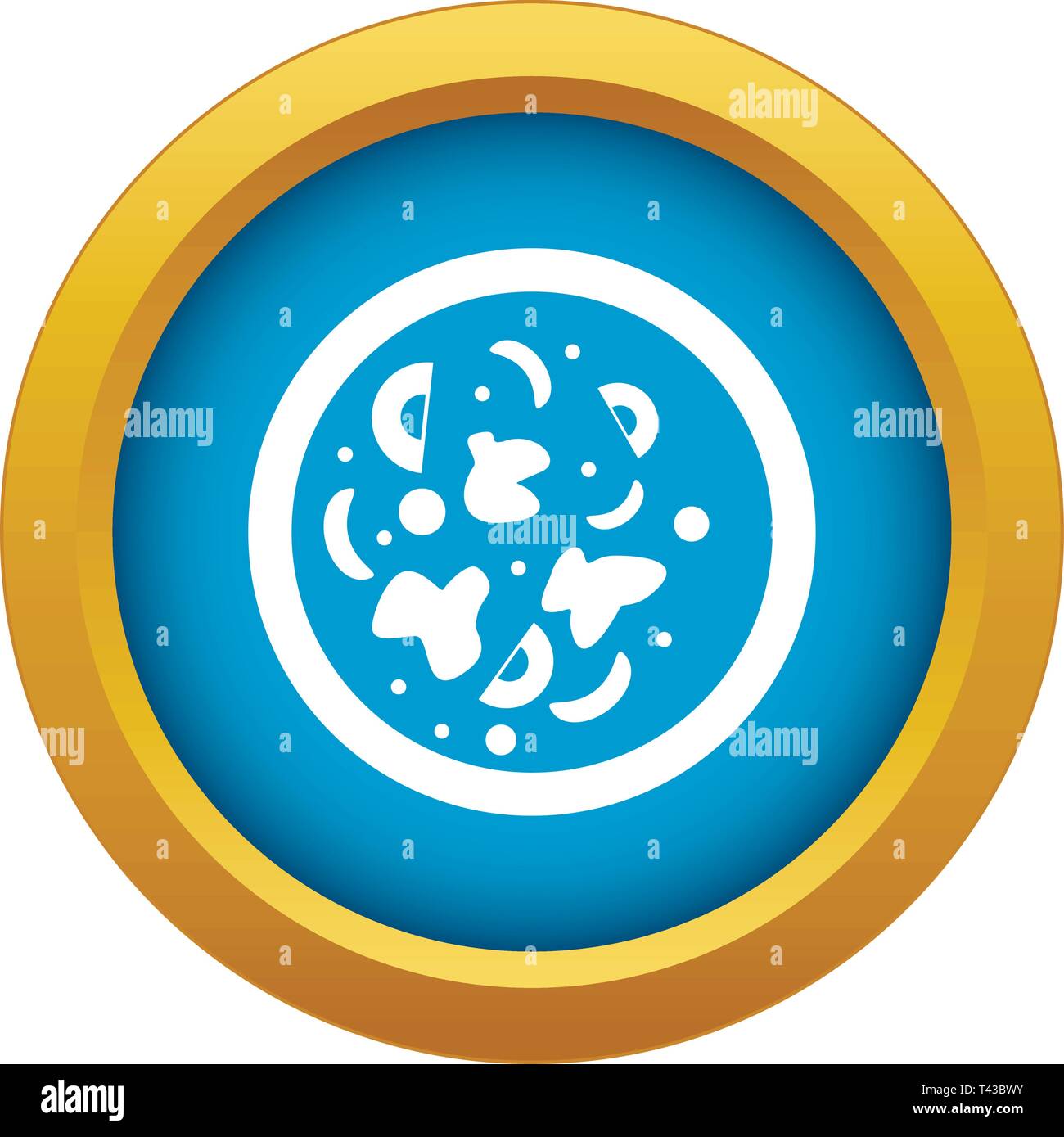 Asian hot dish icon blue vector isolated Stock Vector Image & Art Alamy