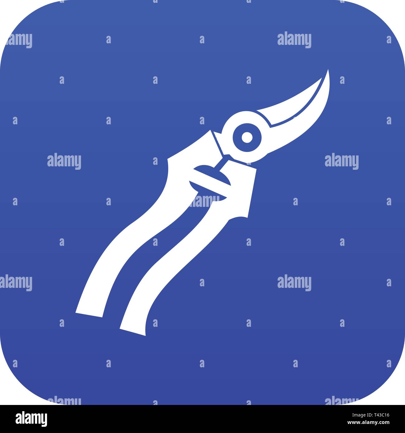 Garden shears icon digital blue Stock Vector Image & Art - Alamy