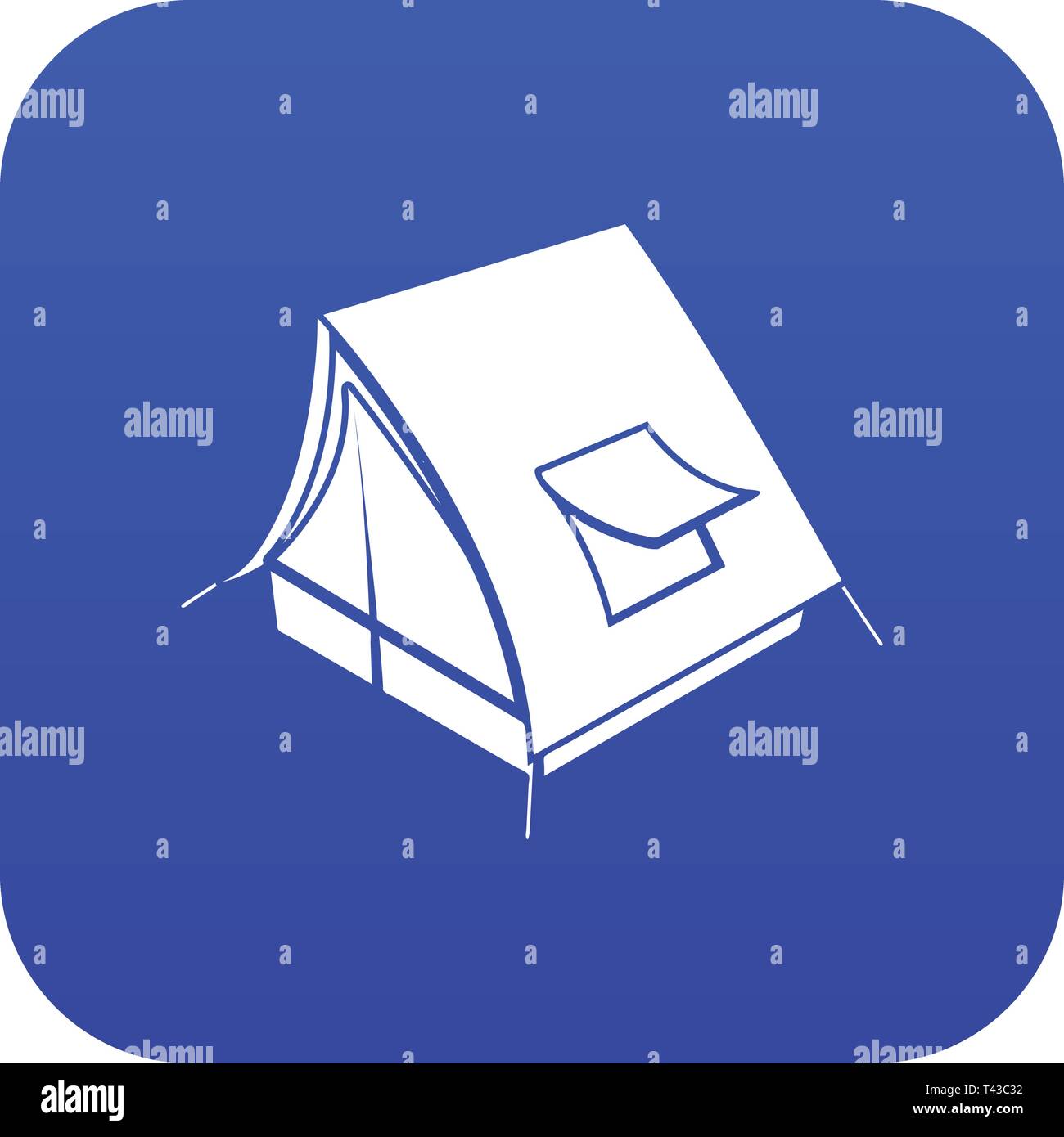 Soviet tent icon blue vector Stock Vector Image & Art - Alamy