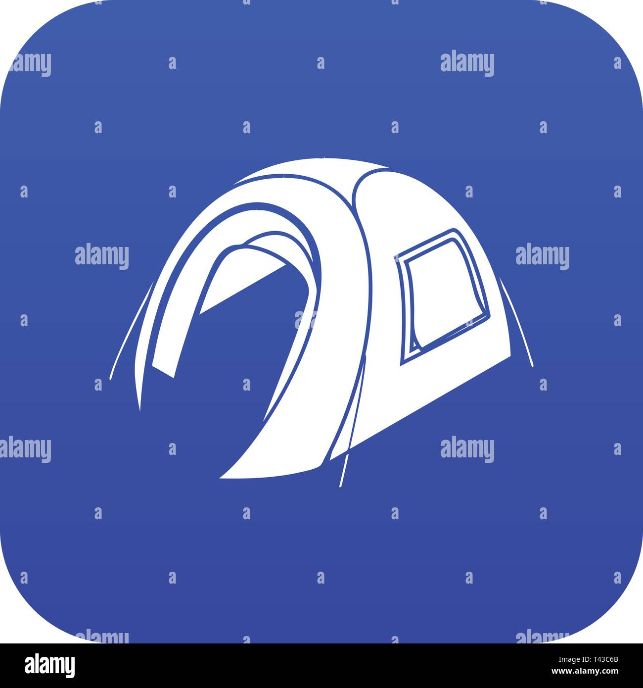 Modern tent icon blue vector Stock Vector Image & Art - Alamy
