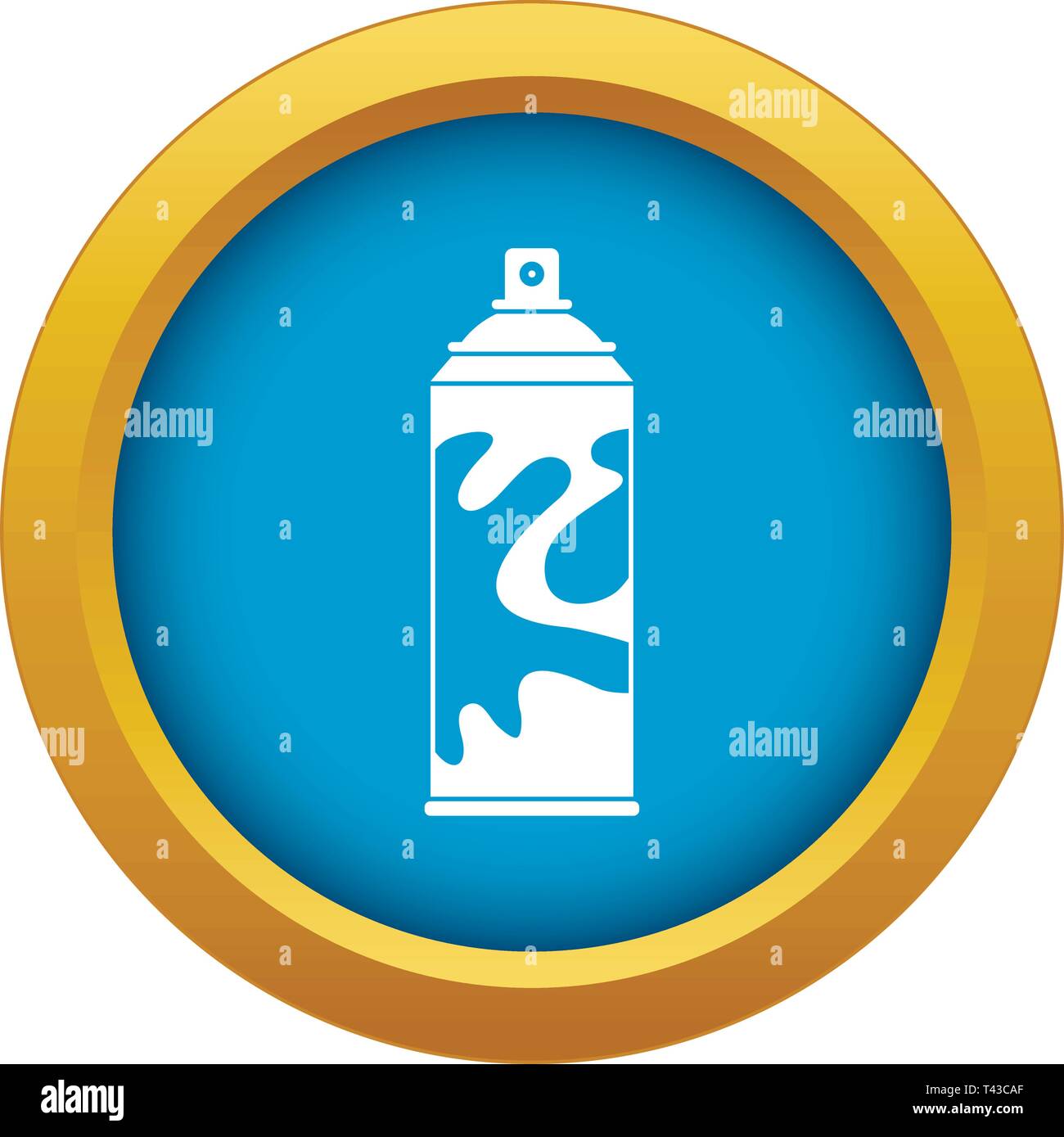 Colored spray icon blue vector isolated Stock Vector Image & Art - Alamy