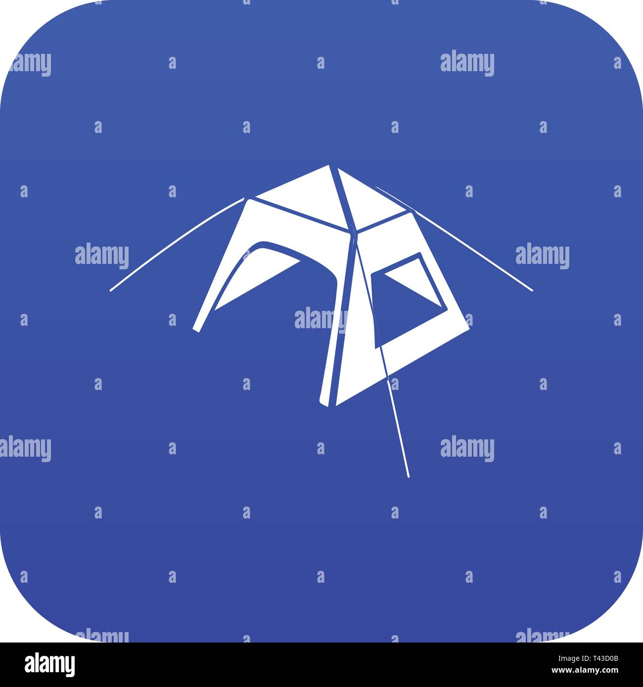 Kid tent icon blue vector Stock Vector Image & Art - Alamy