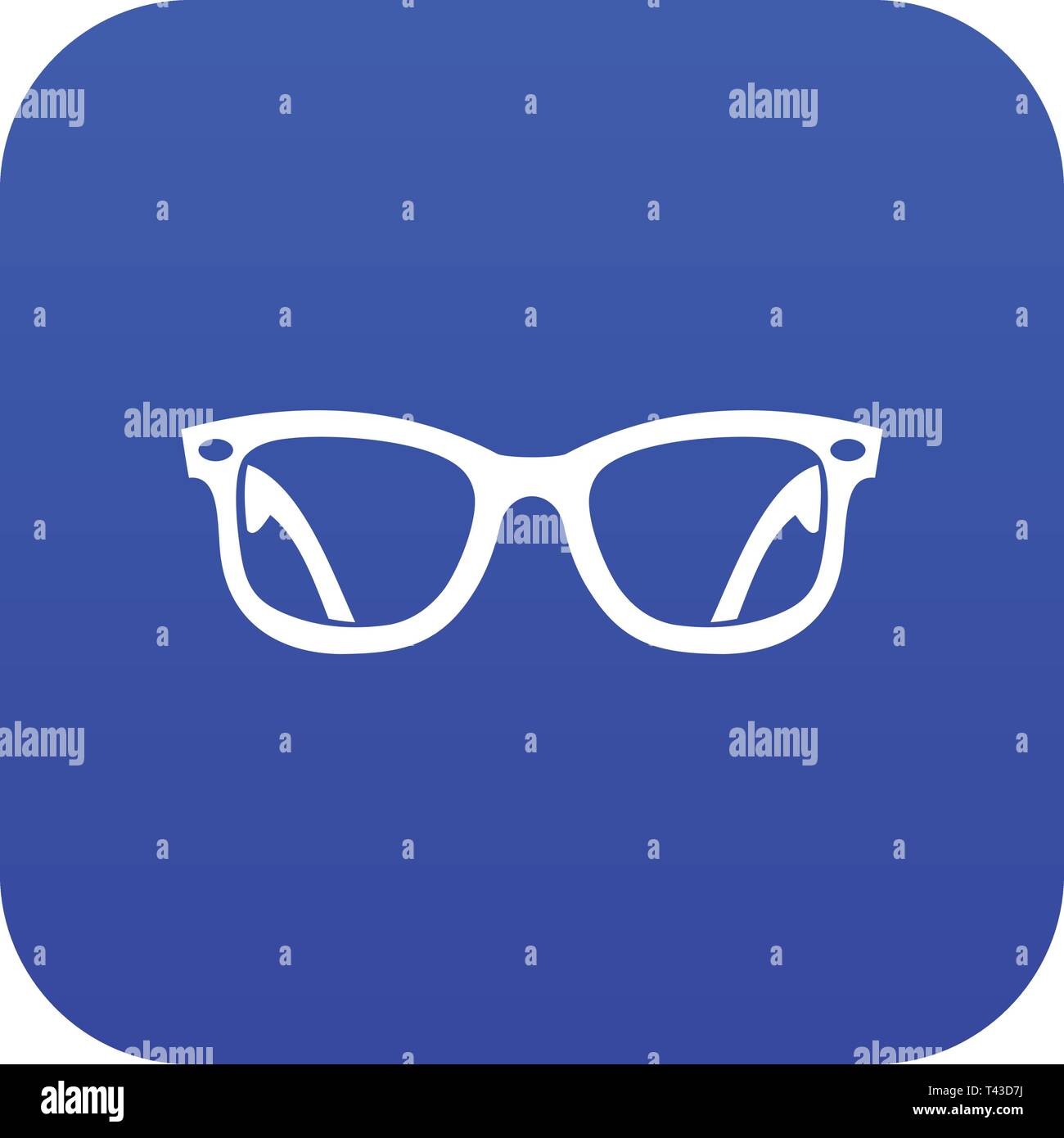 Eyeglasses icon digital blue Stock Vector Image & Art Alamy