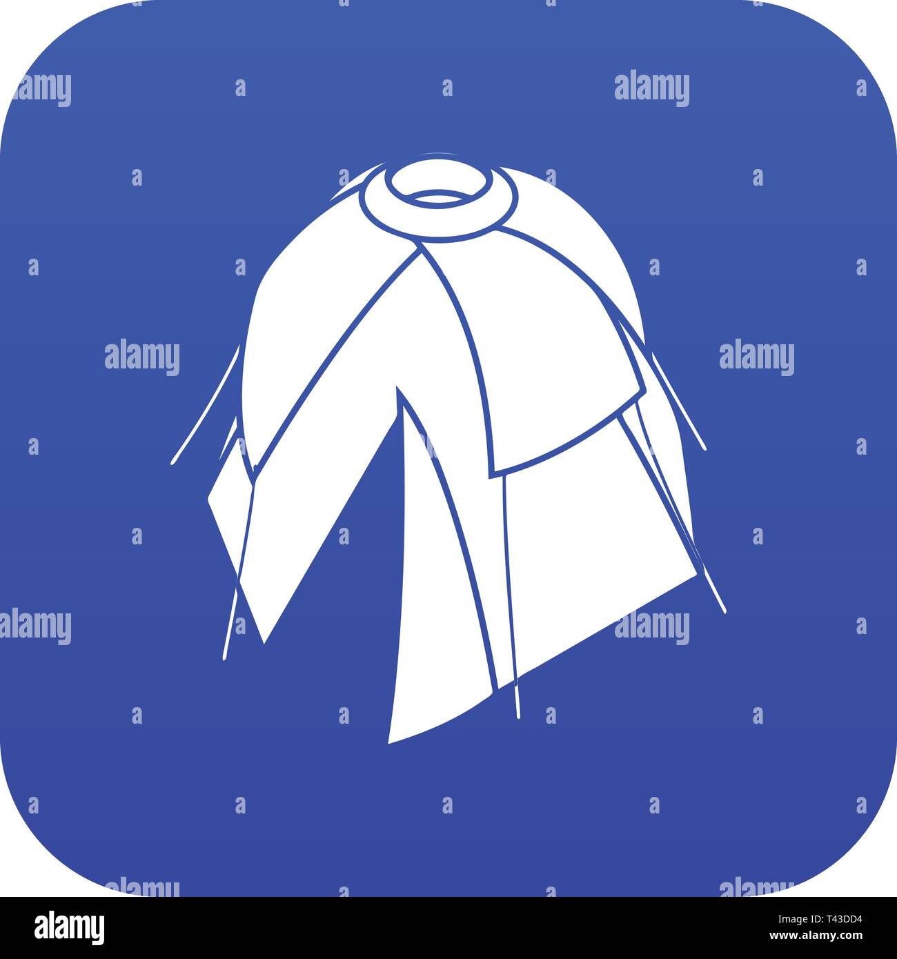 Flower tent icon blue vector Stock Vector Image & Art - Alamy