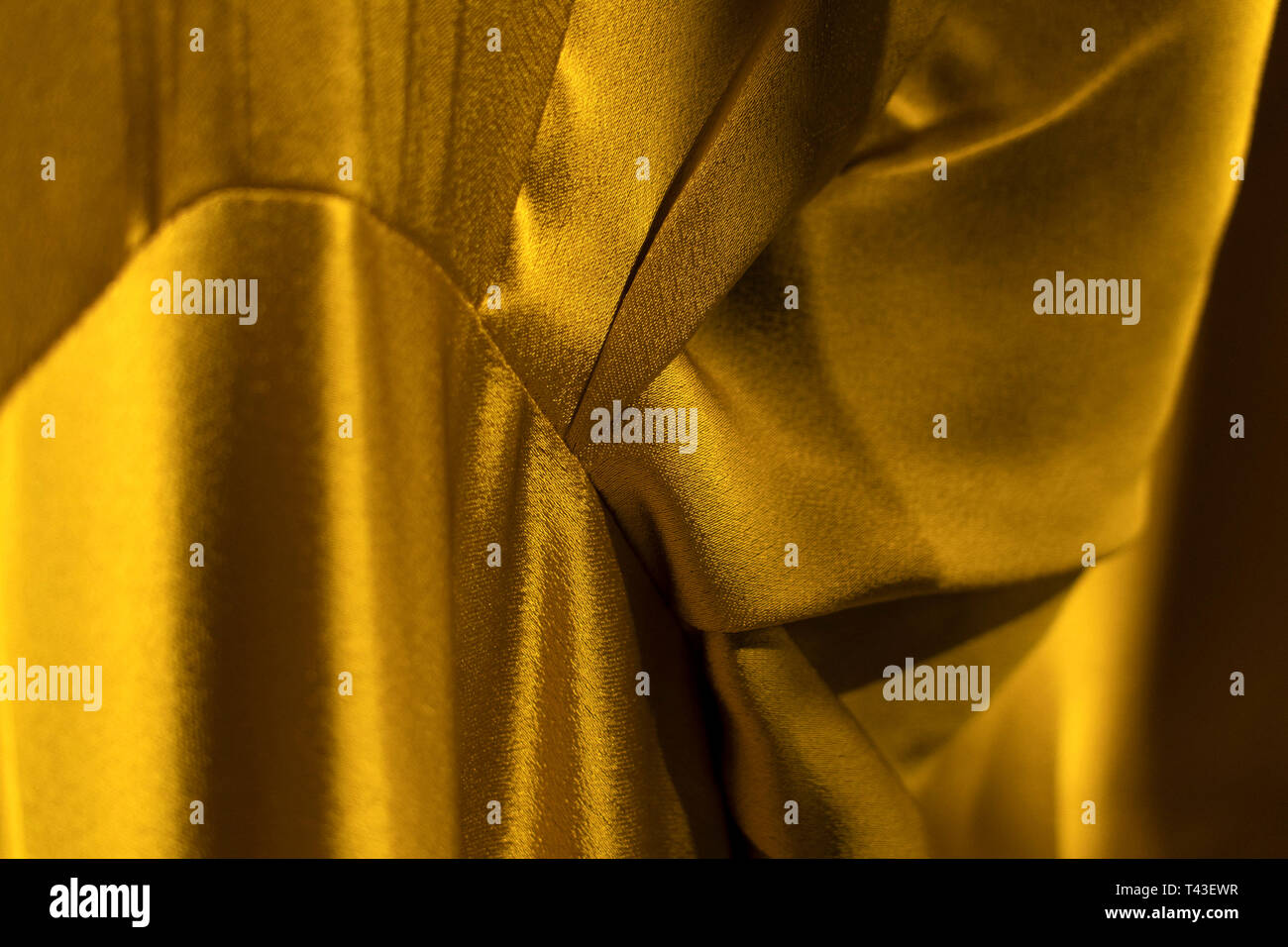Gold Velvet fabric texture background close up Stock Photo - Alamy