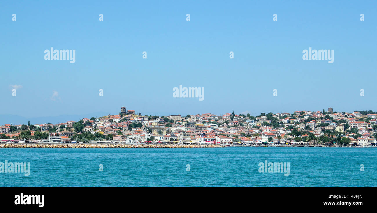 Cunda Island sea view, Ayvalik, Alibey Adasi, Turkey Stock Photo