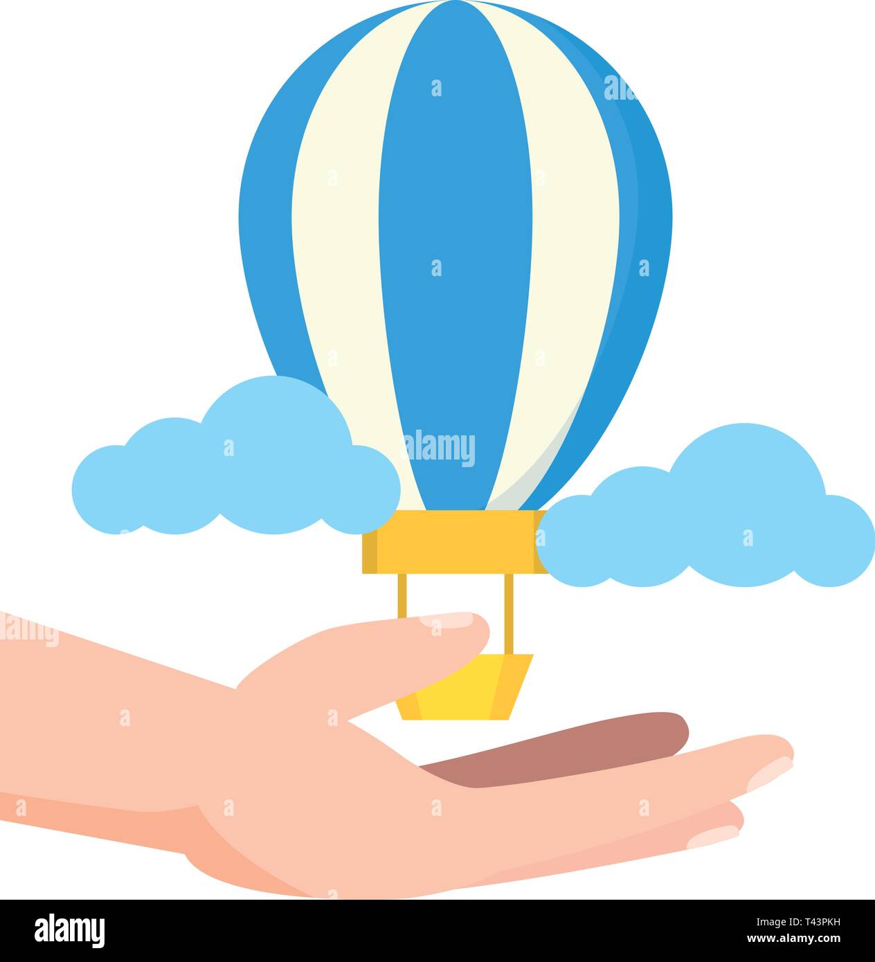 hand holding air balloon Stock Vector Image & Art Alamy