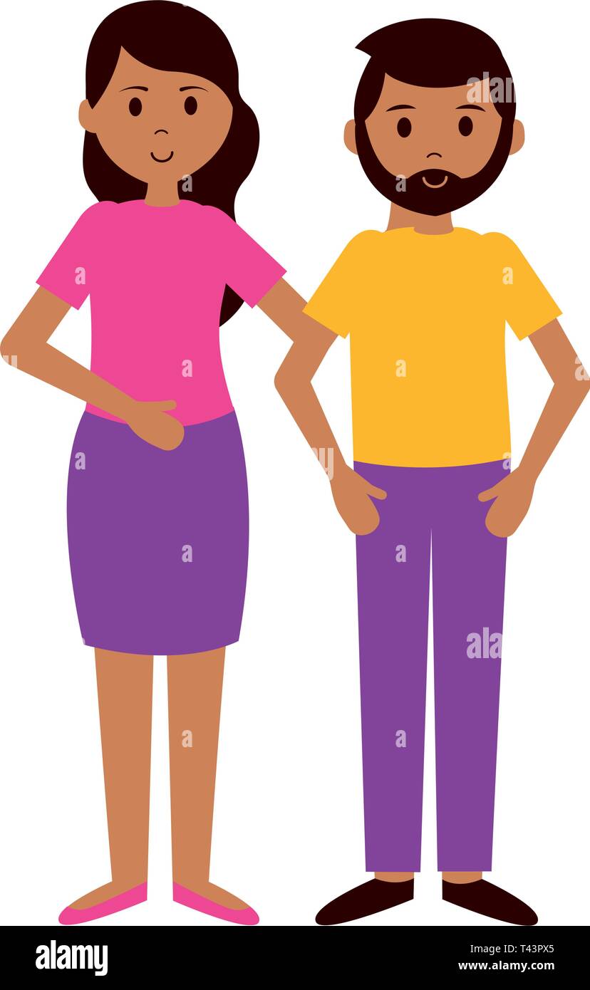 Cartoon Characters Man Woman High Resolution Stock Photography and ...
