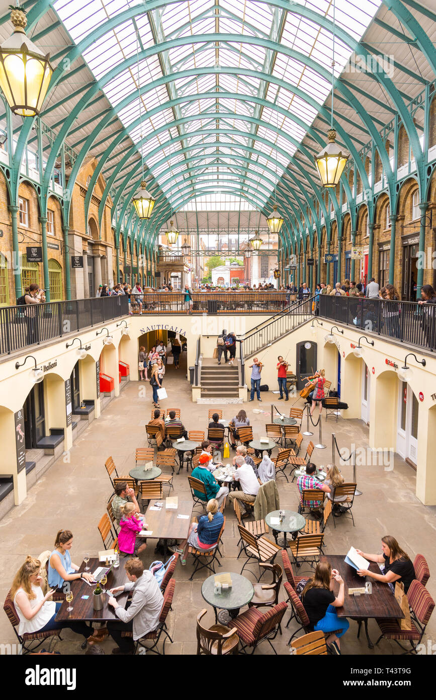 The Piazza At Covent Garden Market London Uk Stock Photo