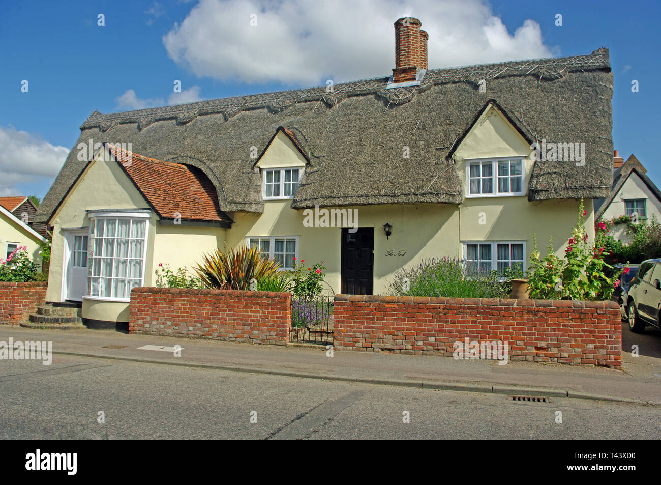 Thatch Cottage, Cavendish, Suffolk Stock Photo Alamy