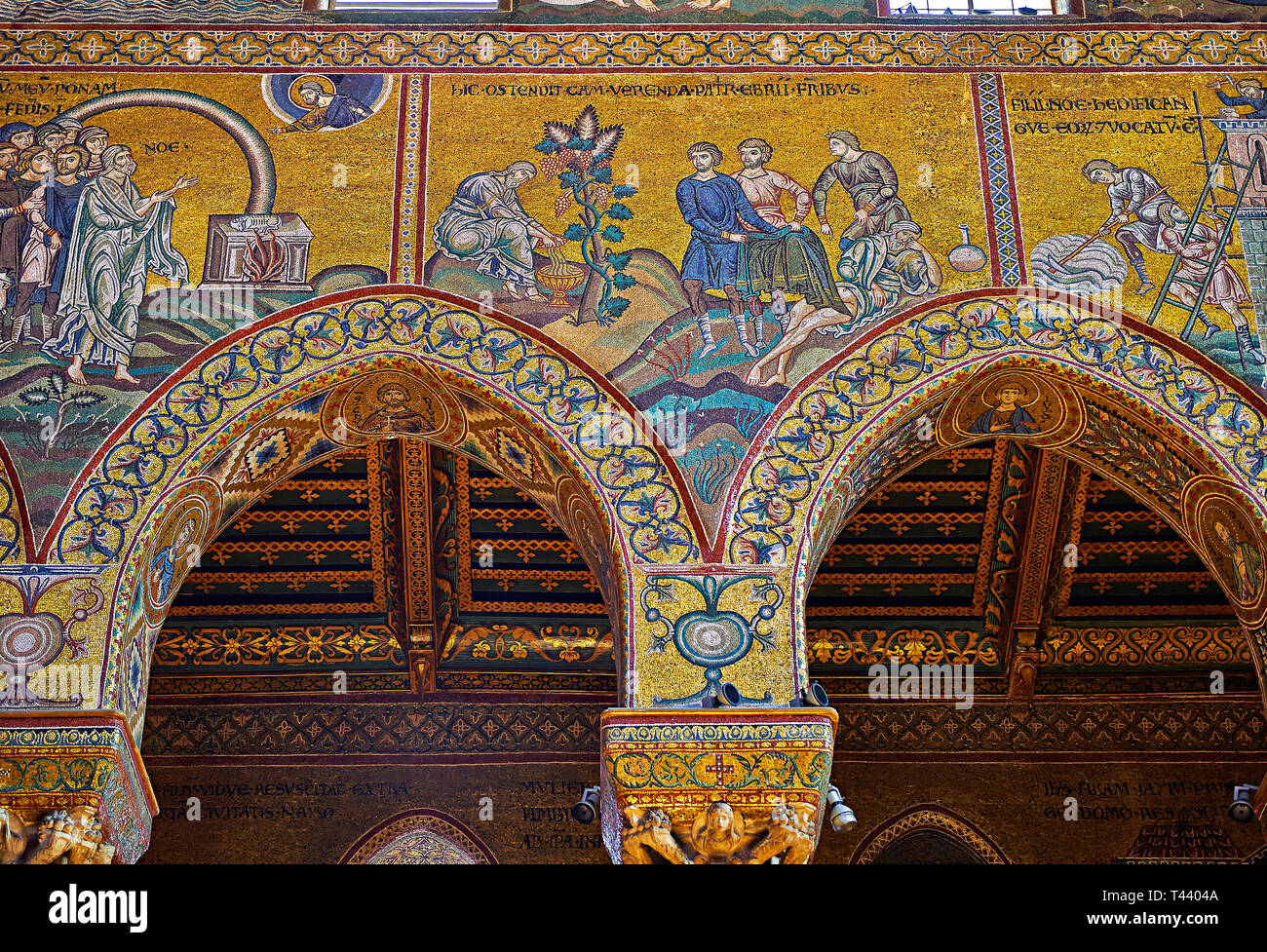 north-wall-mosaics-of-the-norman-byzantine-medieval-cathedral-of