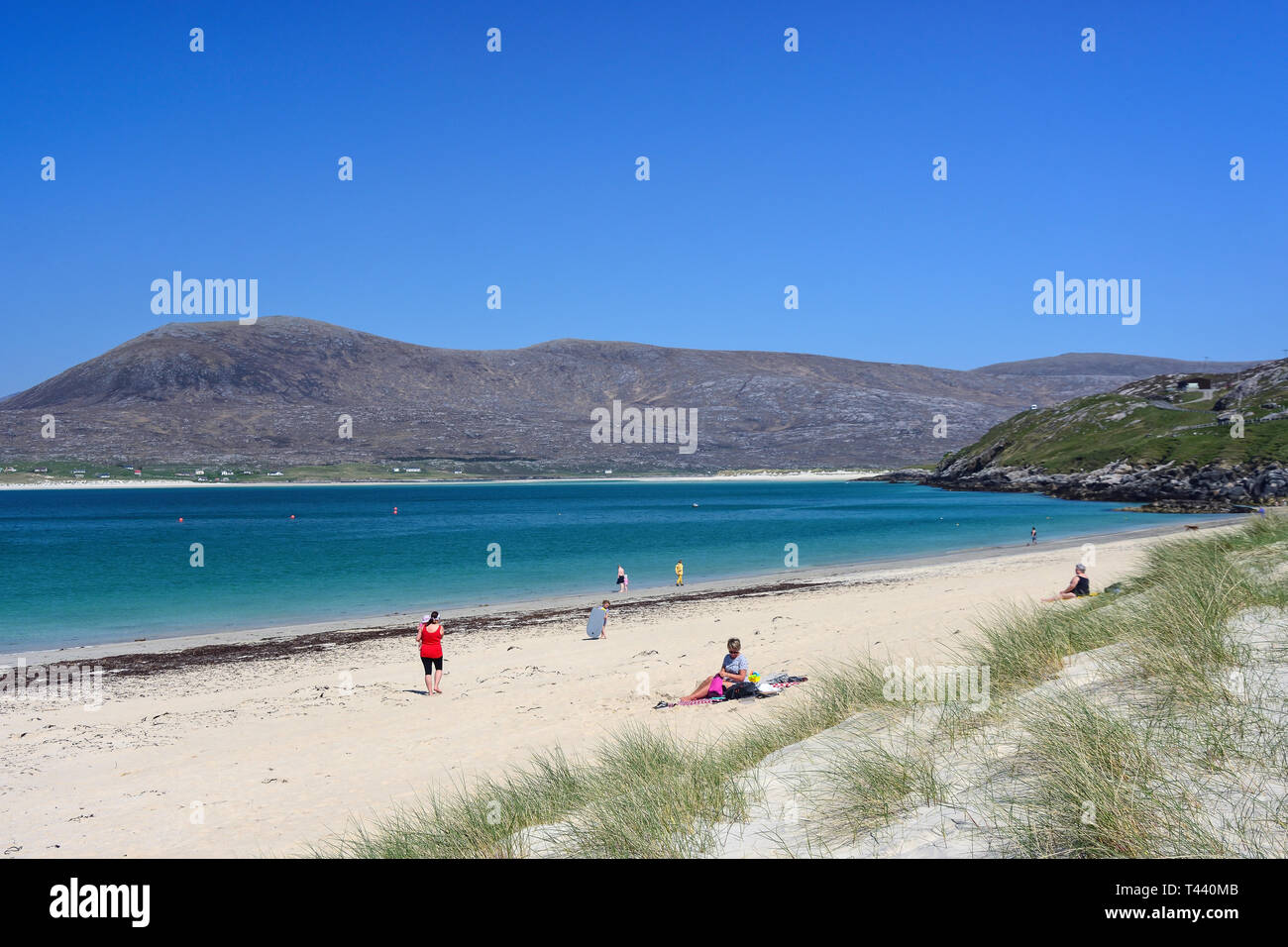 Traigh Horgabost Beach, Isle of Harris, Outer Hebrides, Na h-Eileanan Siar, Scotland, United Kingdom Stock Photo