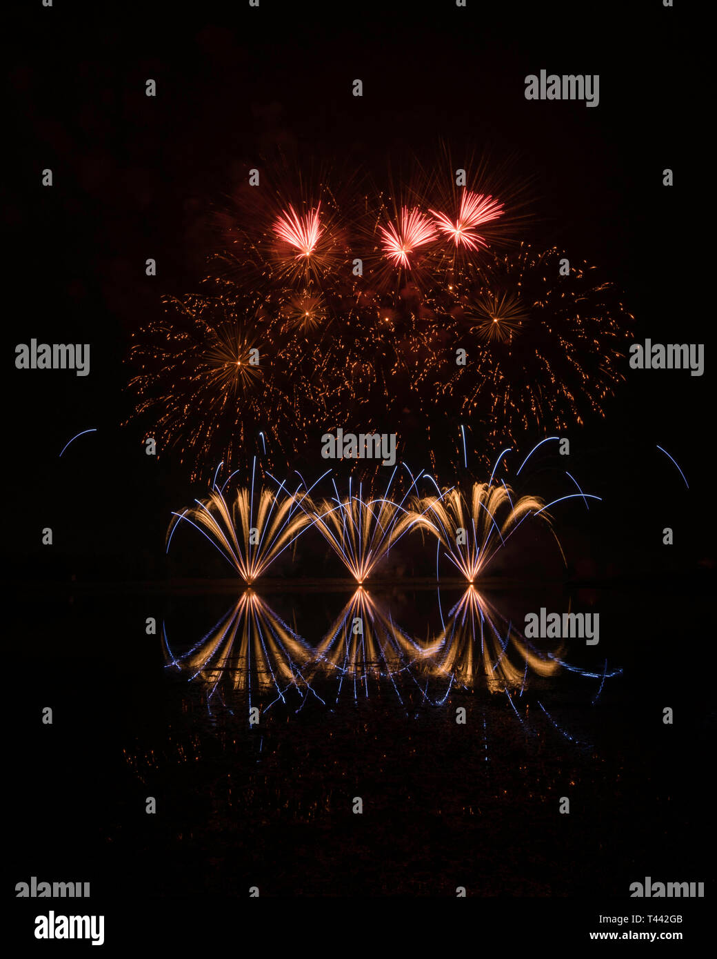 Fireworks, GlobalFest 2018 Stock Photo