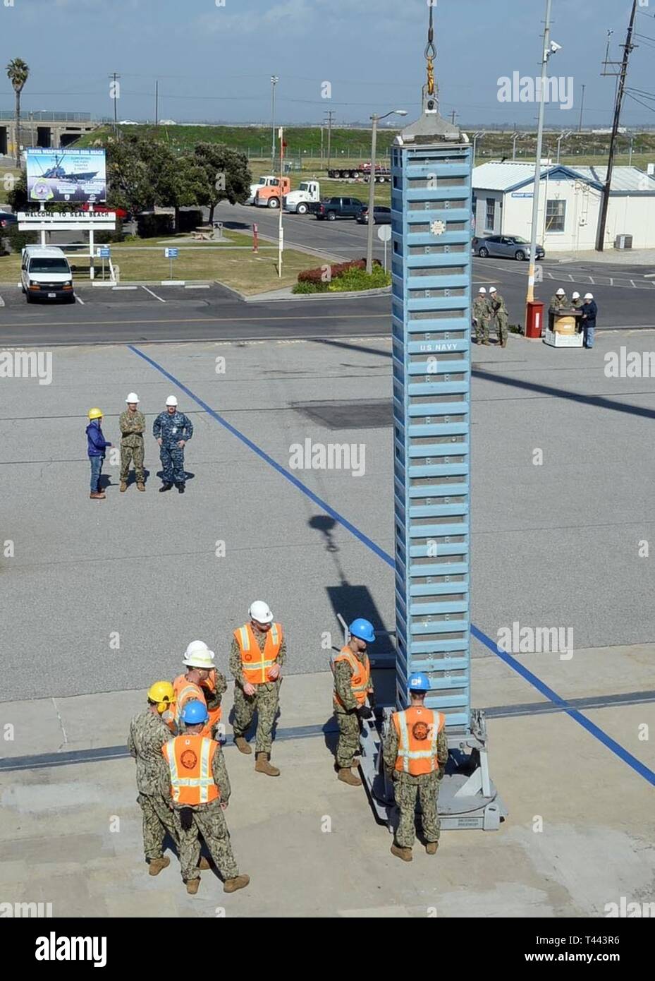 NAVAL WEAPONS STATION SEAL BEACH, Calif. (Mar. 13, 2019) A crane