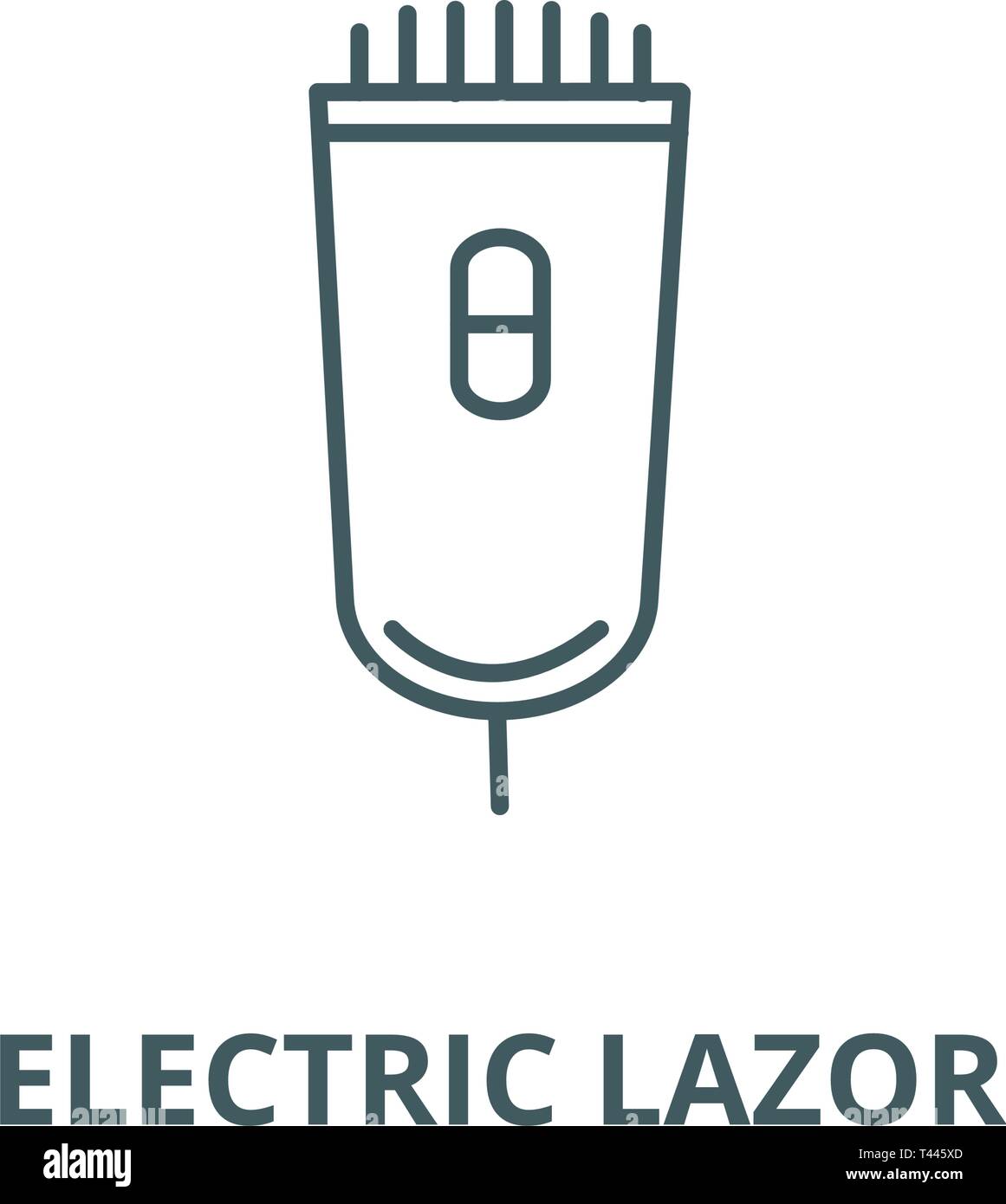 Electric lazor line icon, vector. Electric lazor outline sign, concept symbol, flat illustration Stock Vector
