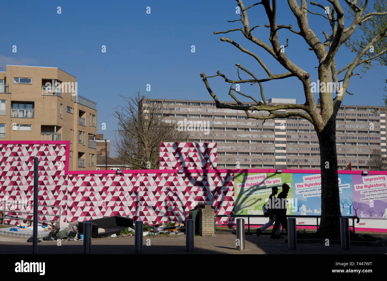 Refurbishment of the rundown 1960s Aylesbury council housing estate in Camberwell,London