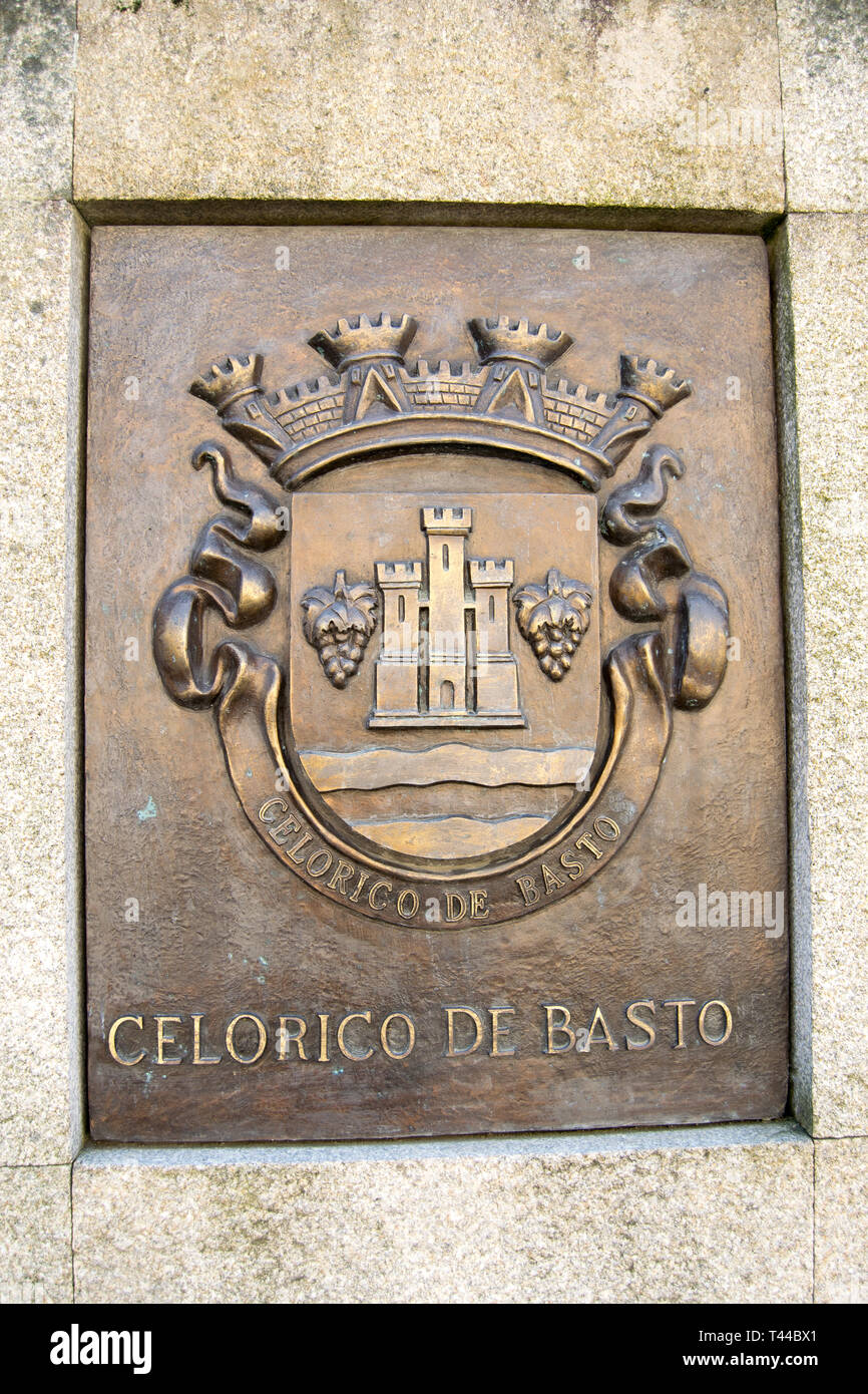 City of Braga Municipal logos in Portugal Stock Photo